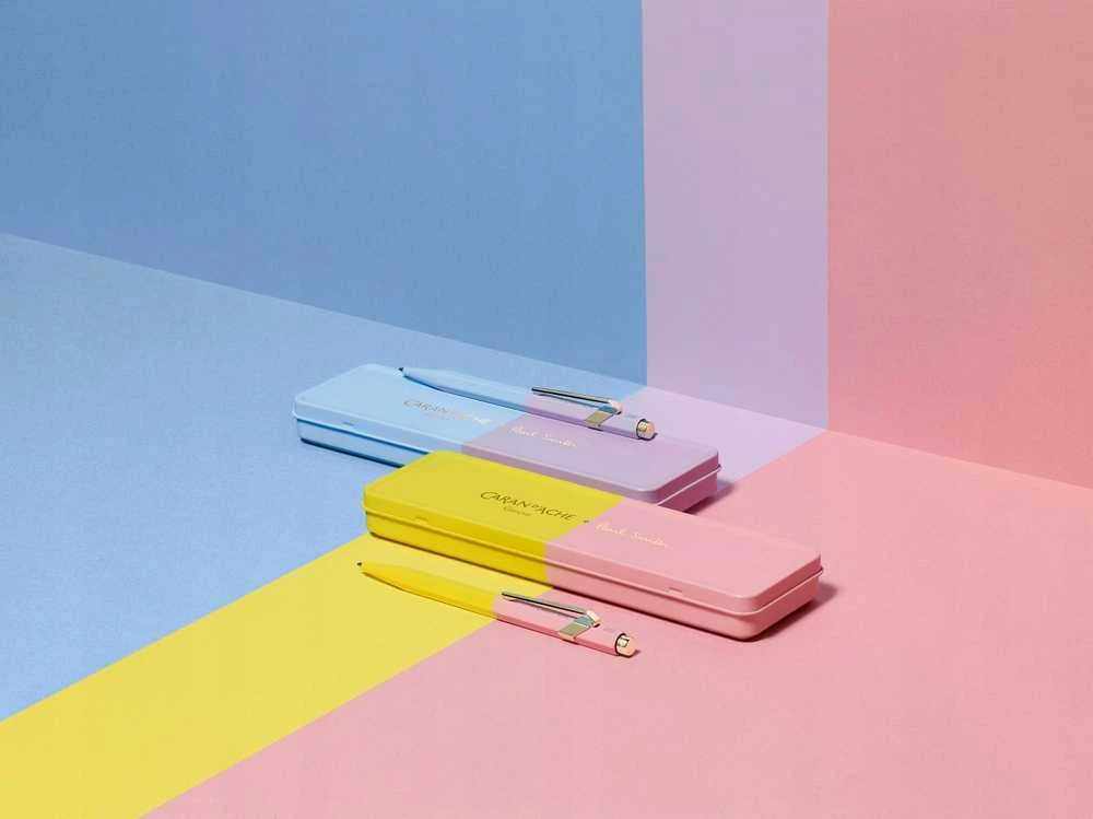 Caran d`Arche CARAN D'ACHE 849 Paul Smith Tušinukas Edition 4, M, dėžutėje, Chartreuse/Rose