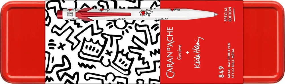Caran d`Arche CARAN D'ACHE 849 tušinukas, Keithas Haringas, dėžutėje, baltas