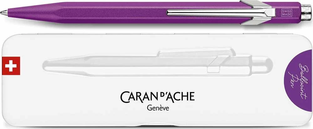 Violetinis Caran d’Ache 849 Colormat-X tušinukas su dėžute