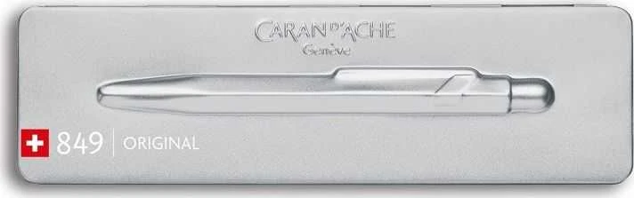 Caran D'ache Caran Darche Caran d `Arche Długopis CARAN D' ACHE 849 Original, M, dėžutėje, Sidabrinė
