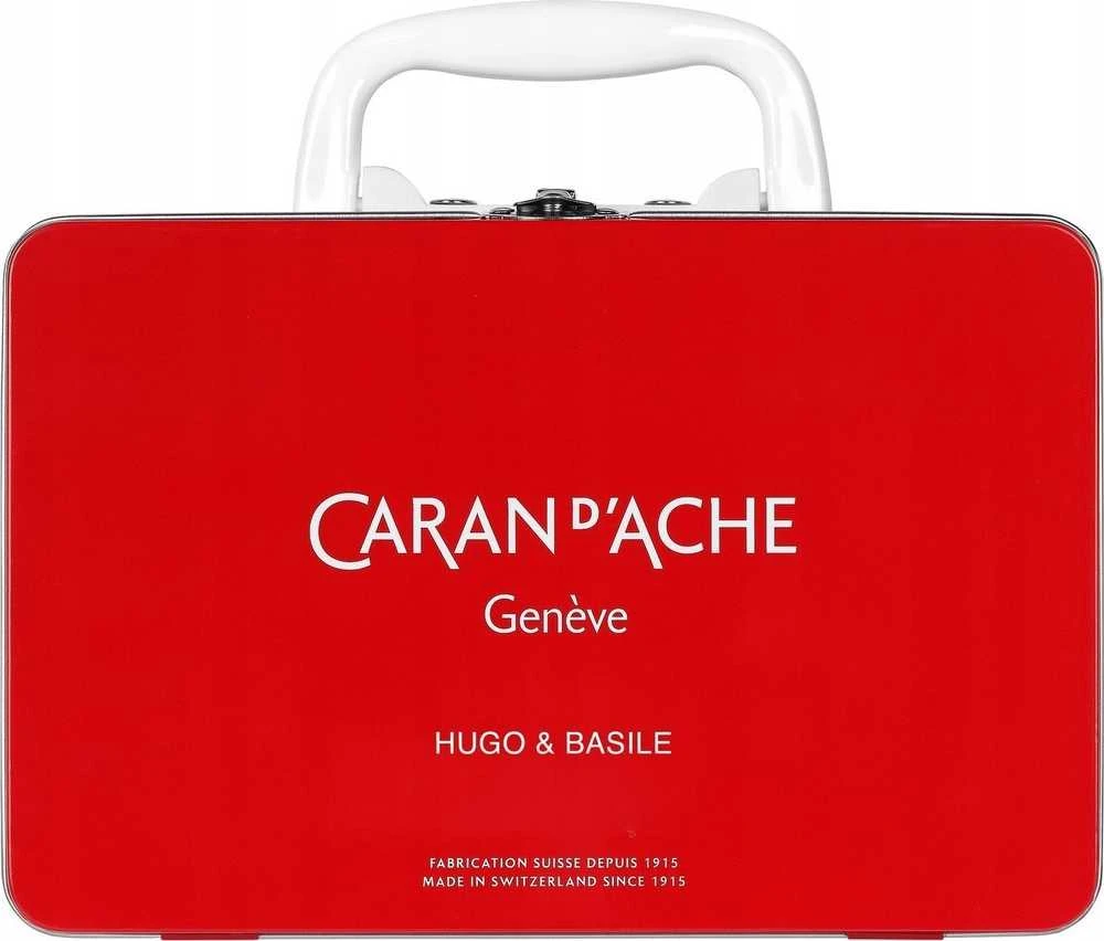 Caran d`Arche Metalinis dėklas su CARAN D'ACHE Swisscolor pieštukais