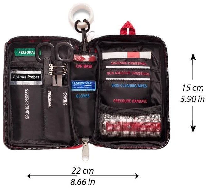 Care Plus Vaistinėlė SURVIVAL Compact pirmosios pagalbos rinkinys