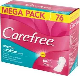 CAREFREE_Medvilniniai įklotai, 76 vnt.