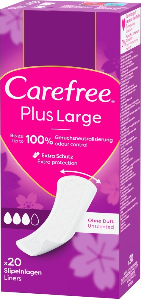 „Carefree Plus Large“ įklotai, 20 vnt.
