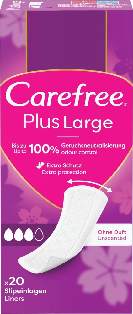 „Carefree Plus Large“ įklotai, 20 vnt.