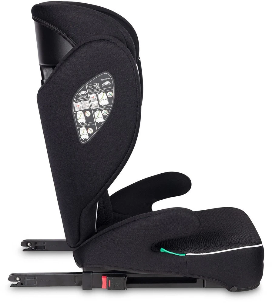 Automobilinė kėdutė Caretero BREEZY FIX 15-36 kg, Juodas