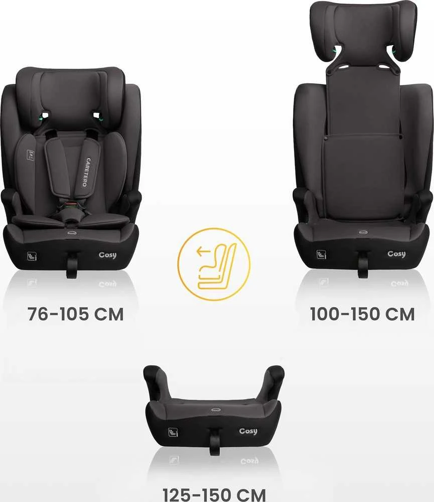 Automobilinė kėdutė Caretero COSY I-Size, 76–150 cm, Juodas