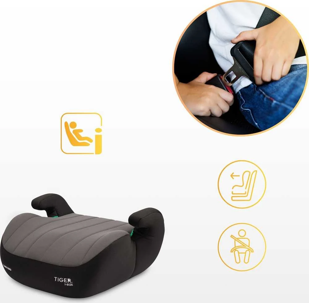 Automobilinė kėdutė-paaukštinimas Caretero Tiger I-size, 15-36 kg, rožinė