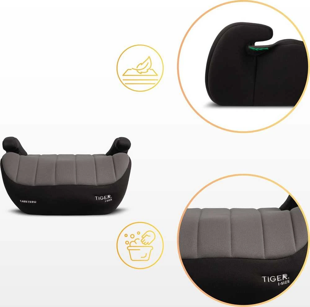Automobilinė kėdutė-paaukštinimas Caretero Tiger I-size, 15-36 kg, rožinė