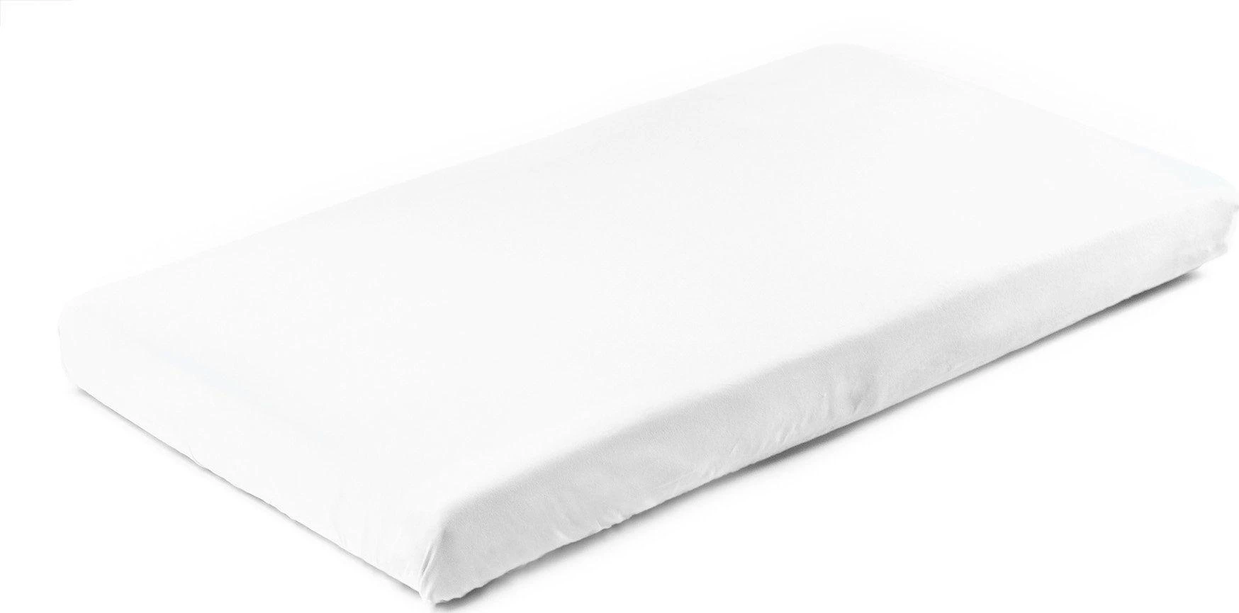 Sensillo paklodė su guma jersey, balta, 120*60, 2200