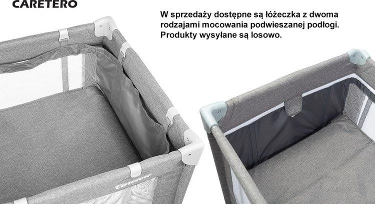 Kelioninė lovelė CARETERO Basic Plus grafito spalvos