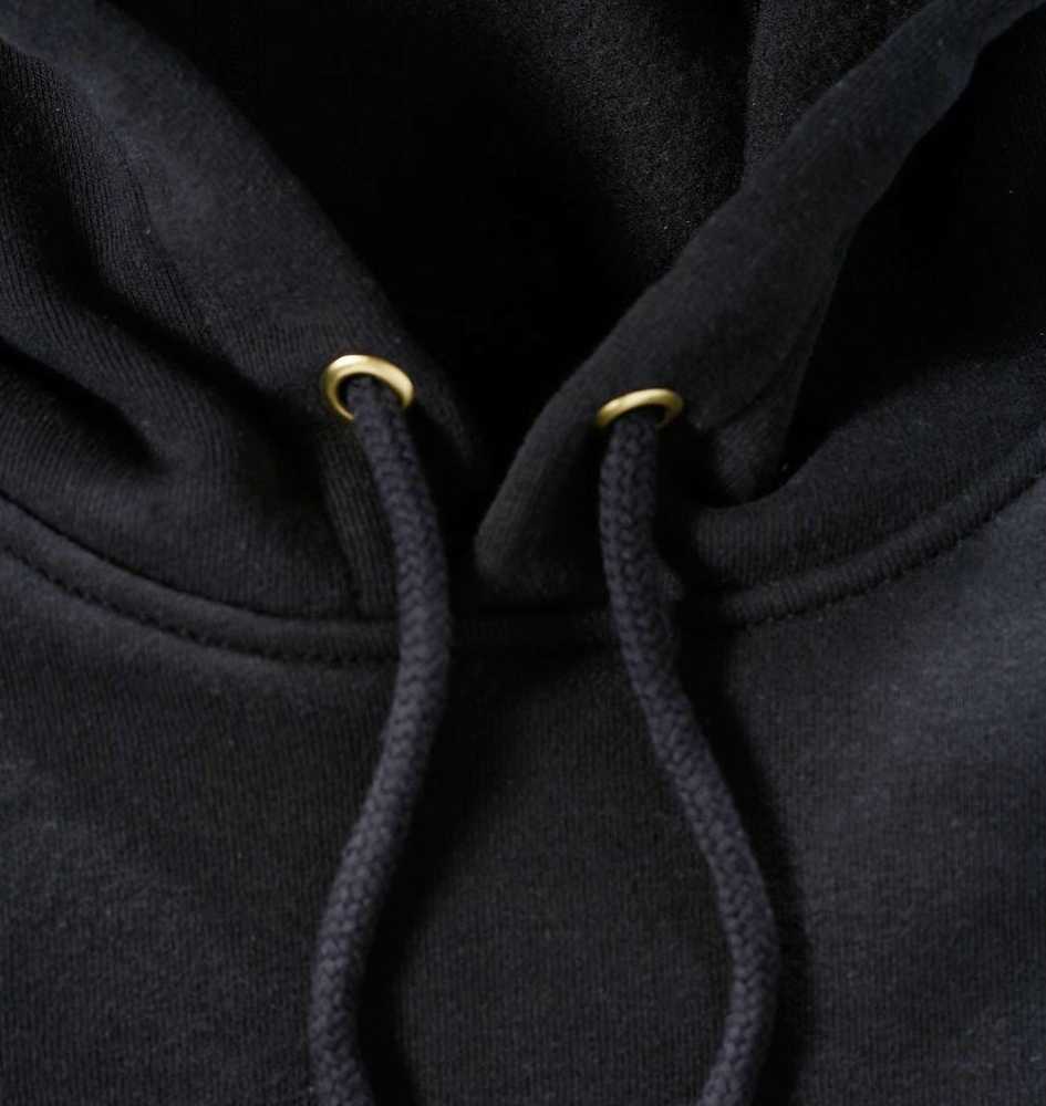 Carhartt Bluza Carhartt vidutinio svorio džemperis su gobtuvu, juodas