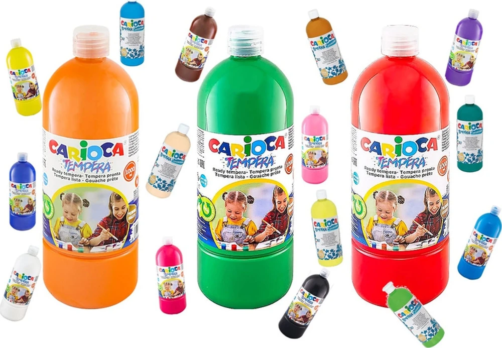 Guašas CARIOCA, 1000ml, baltos sp.