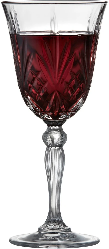 Lyngby Glas - krištolinė Melodia raudonojo vyno taurė - 27 cl - 4 vnt. rinkinys