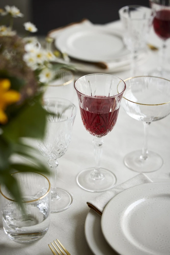 Lyngby Glas - krištolinė Melodia raudonojo vyno taurė - 27 cl - 4 vnt. rinkinys
