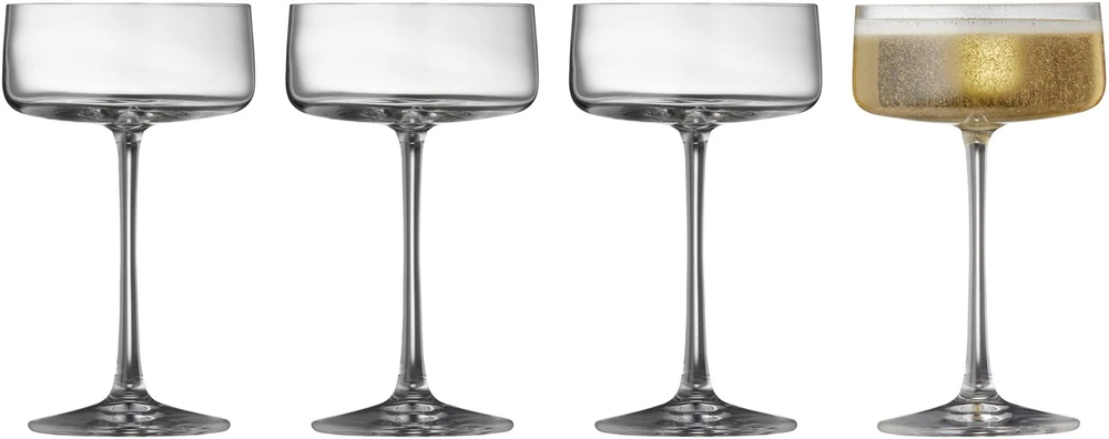 Carla Lyngby Glas Krystal Zero šampano taurės 260ml 4 vnt