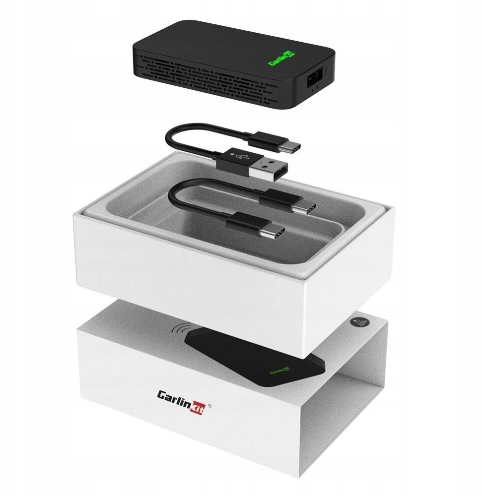 Carlinkit Adapteris 5.0 2Air Belaidis Carplay Android Auto Carlink 5 Juodas