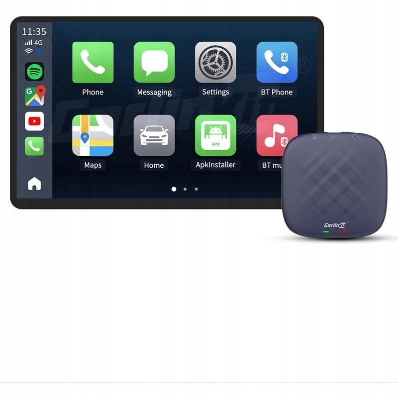 CARLINKIT belaidis adapteris su „Android 13“ – 8 GB + 128 GB originaliems automobilių radijams su „CarPlay“ mėlynas