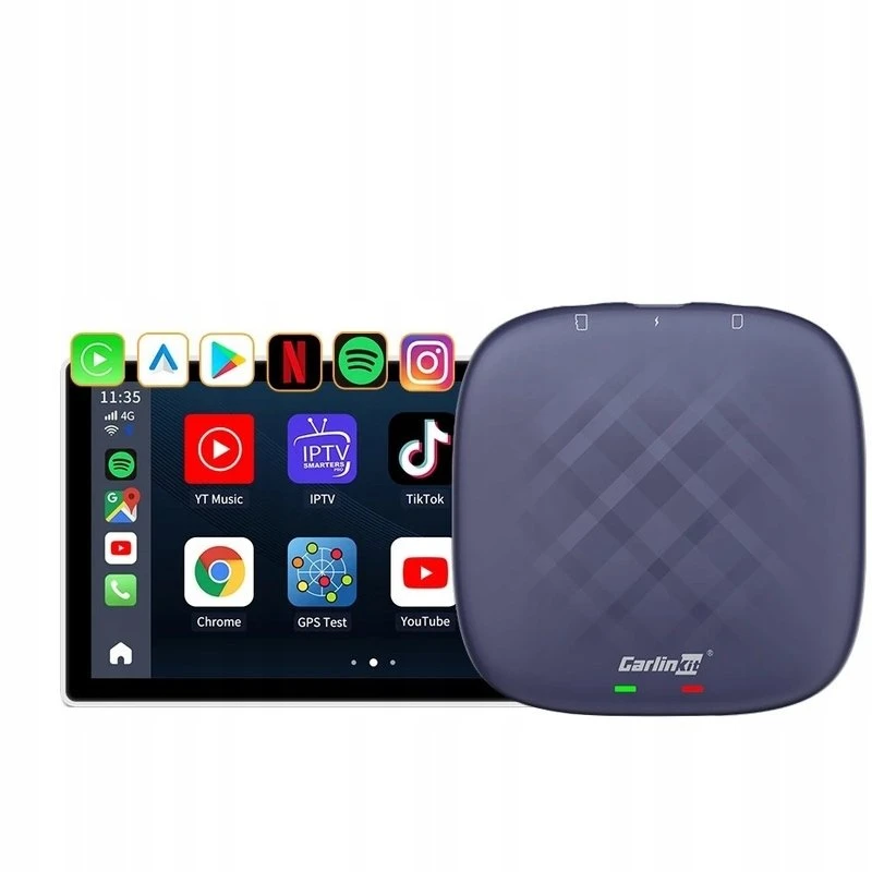 CARLINKIT belaidis adapteris su „Android 13“ – 8 GB + 128 GB originaliems automobilių radijams su „CarPlay“ mėlynas