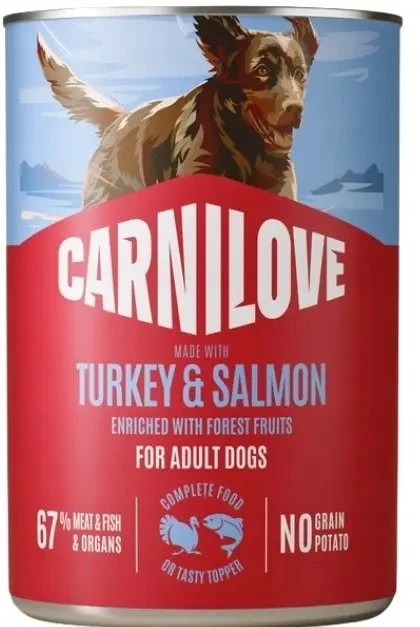Carni Love Carnilove Pasztet Maistas šuniui kalakutiena lašiša 400g