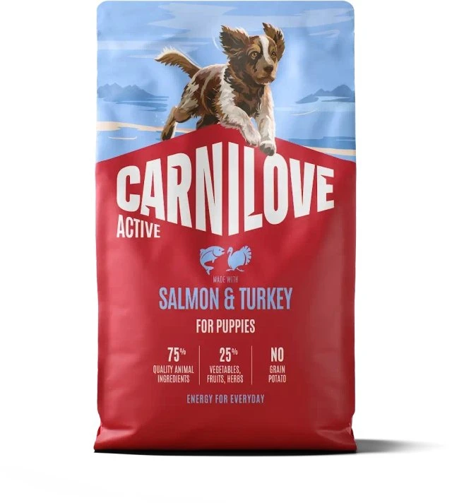 Carni Love Active Puppy lašiša & kalakutiena - dry dog food - 12kg