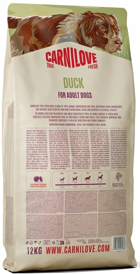 Vafo Praha Sro Carni Love True Fresh antiena - sausas šunų maistas - 12 kg