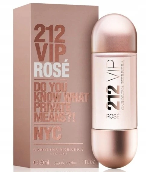 Carolina Herrera 212 Vip Rosé Eau De Parfum Natural Purškiklis, 30 ml