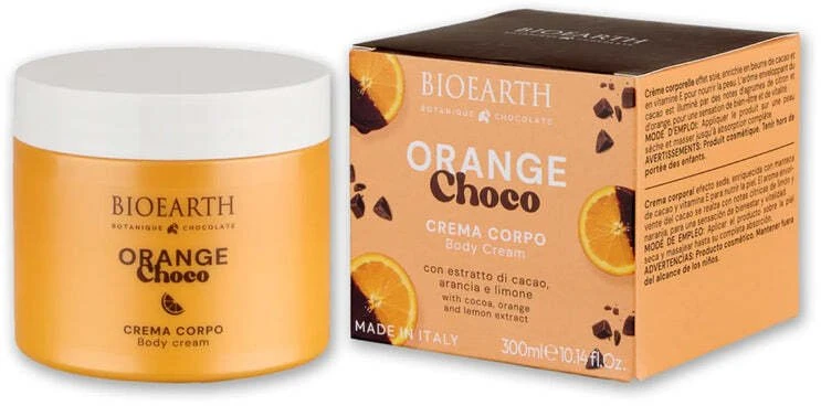 Bioearth Oranžinis drėkinantis ir minkštinantis kūno kremas kasdienis, 300 ml