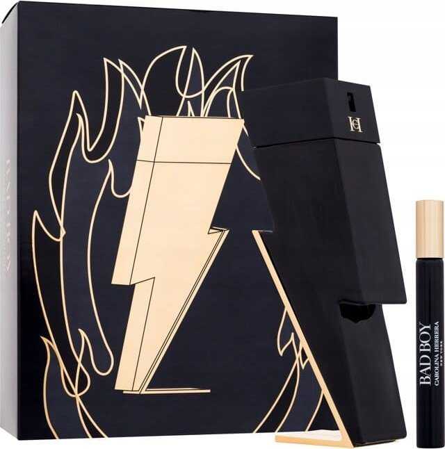 Carolina Herrera rinkinys Bad Boy EDT 100ml Gel 100ml Mini 10ml@