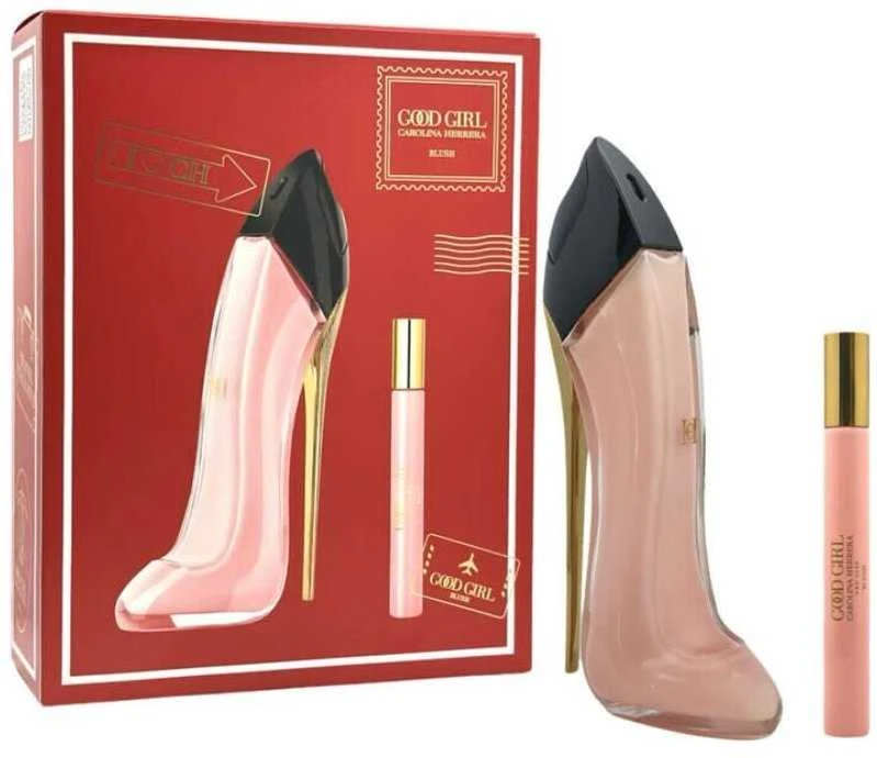 Rinkinys Carolina Herrera: „Good Girl Blush“ kvepalai moterims, 80 ml + „Good Girl Blush“ kvepalai moterims, 10 ml