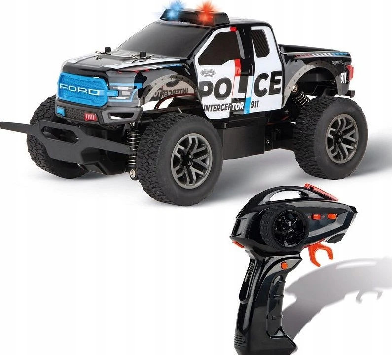 Carrera Radijo bangomis valdomas Ford F-150 Raptor policijos pikapas