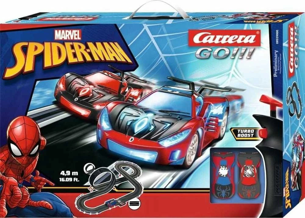 Žaislinis lenktyninis automobilis Carrera Go Spider Racing 4,9 m trasai