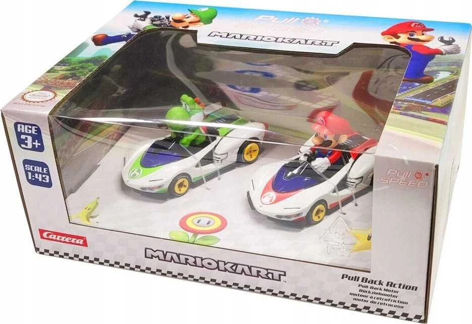 Carrera Žaisliniai automobiliai Mario Kart P-Wing 2 vnt. Pull&Speed