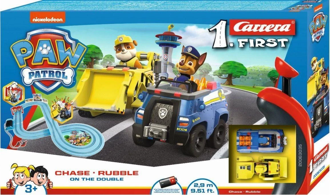 Milly Mally Carrera FIRST Paw Patrol žaislas ant dvigubo 2,9 m