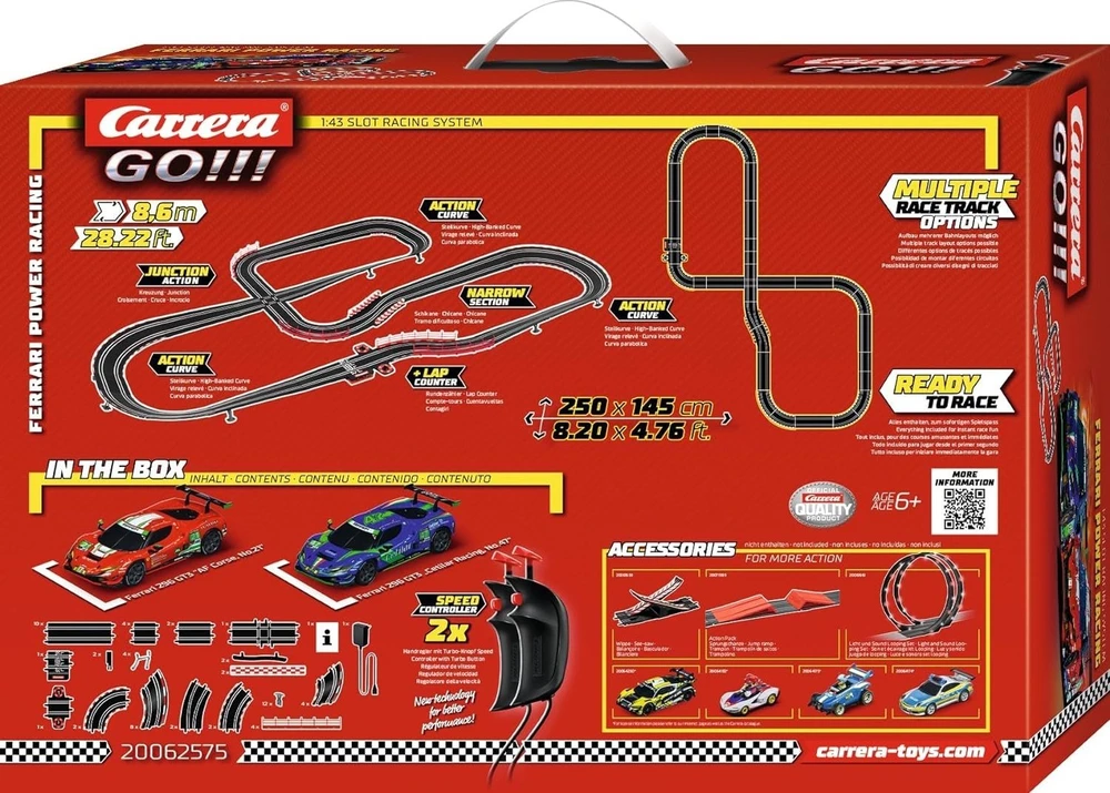 Carrera Go 20062575 Ferrari Power Racing 8,6m