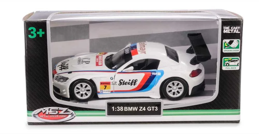 Carrera Daffi Model MSZ 1:38 BMW Z4 GT3 balta M-301 33013