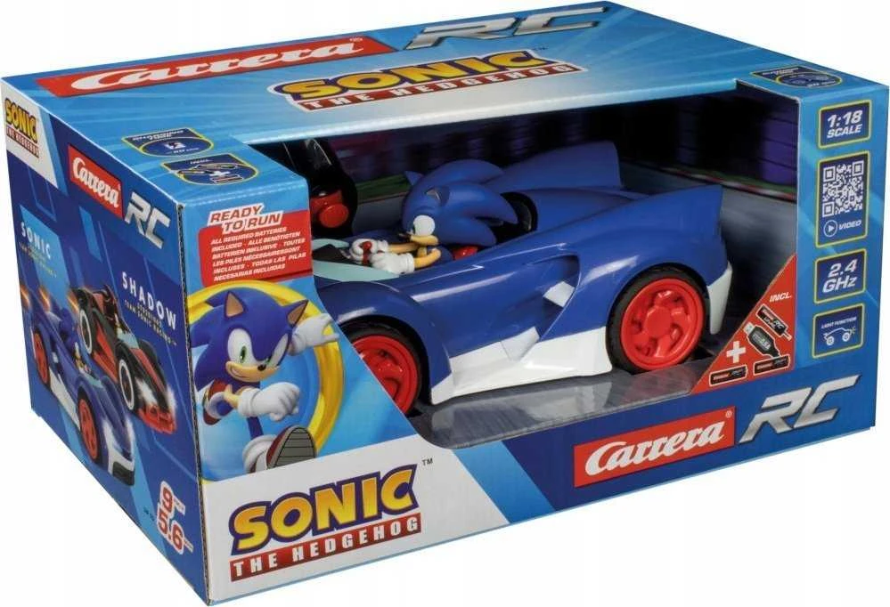 Radijo bangomis valdomas Carrera Team Sonic automobilis 1:18