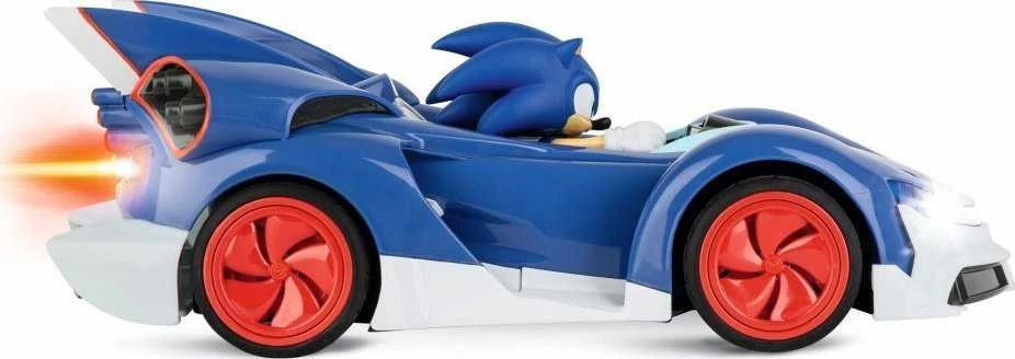 Carrera Radijo bangomis valdomas Sonic lenktyninis automobilis su akumuliatoriumi