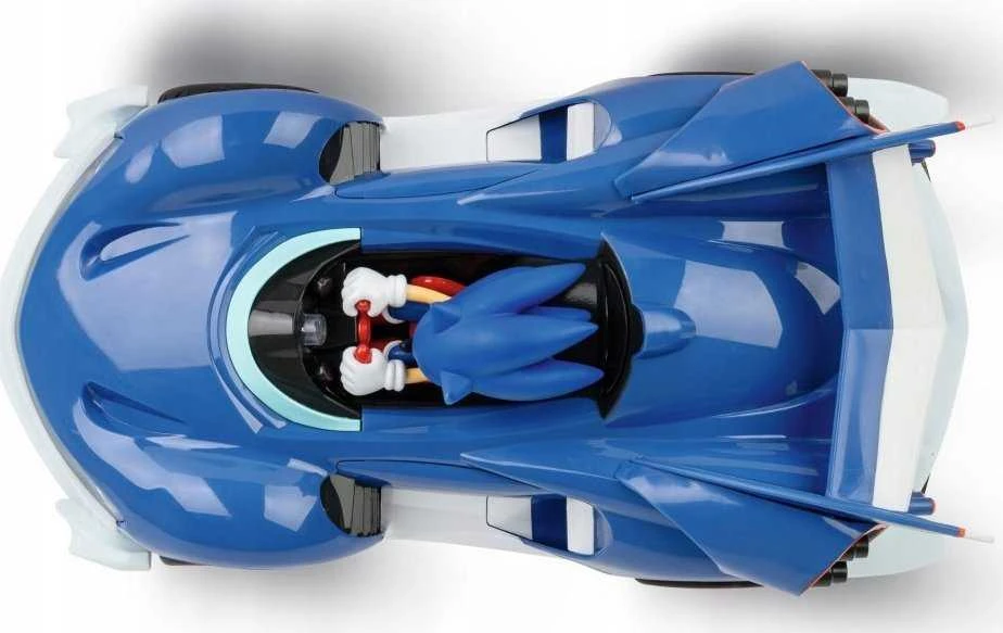 Carrera Radijo bangomis valdomas Sonic lenktyninis automobilis su akumuliatoriumi