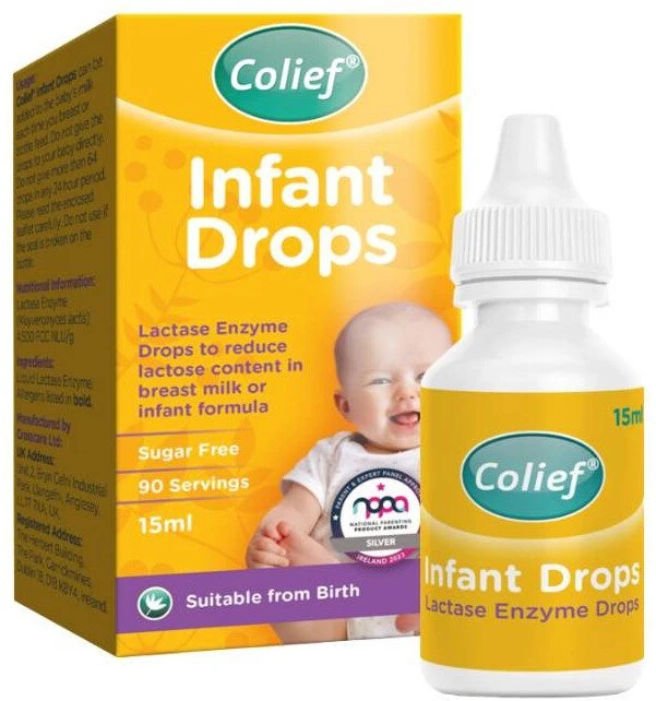 Carriwell Colief, Infant Drops, Lactase Enzyme, Anti-Colic, Drops, 15 ml For Children