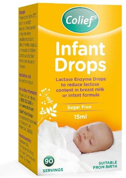 Carriwell Colief, Infant Drops, Lactase Enzyme, Anti-Colic, Drops, 15 ml For Children