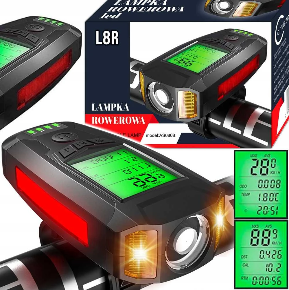 Carruzzo L8R DVIRAČIO LEMPAS LCD SKAITIKLIS 2 viename RAGOJE