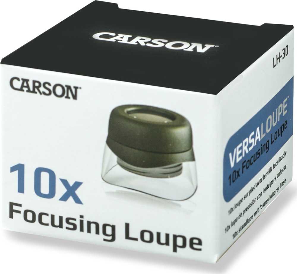 Carson LH-30 VersalLoupe 10x fokusuojamas didintuvas