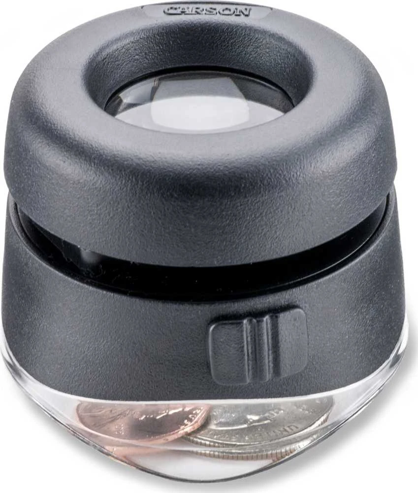 Žiūronai Carson LH-50 VersalLoupe LED 10x fokusuojamas didintuvas