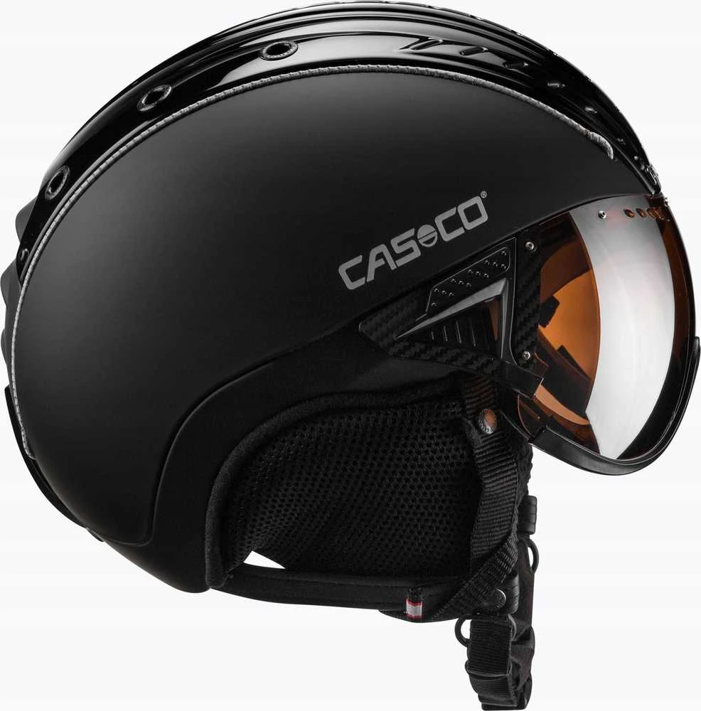 Ski helmet CASCO SP-2 Carbonic Visor Juodas M 55-57