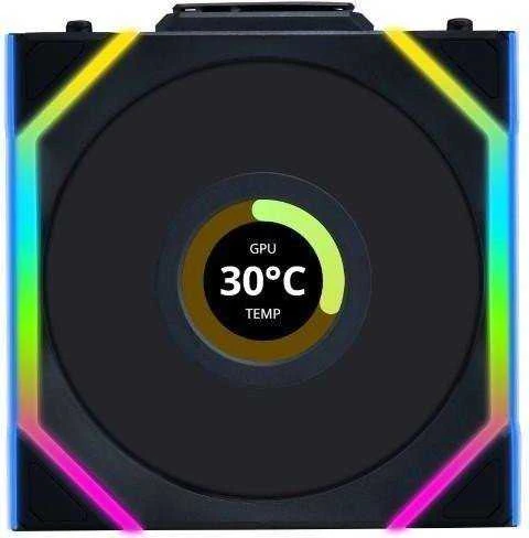 Lian Li UNI FAN ventiliatorius su temperatūros LCD ekranu