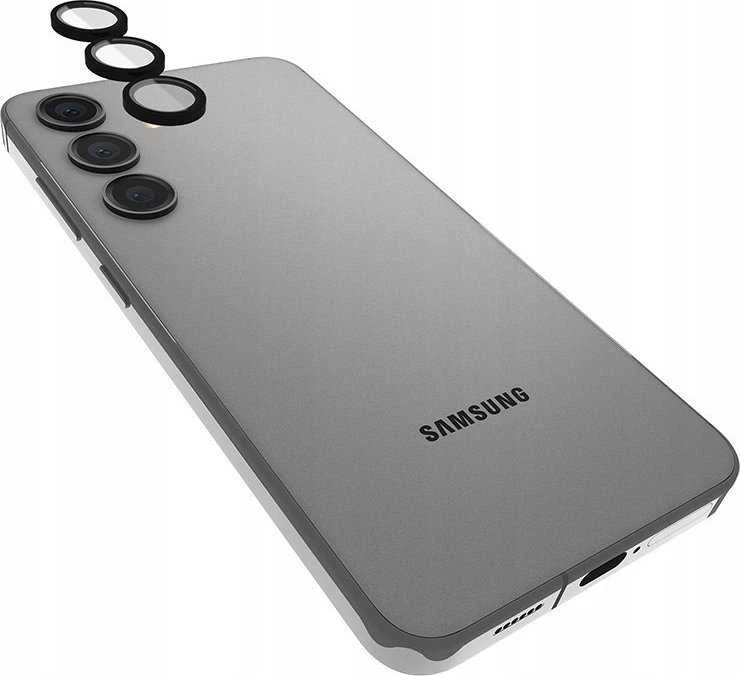 Case-Mate Aluminum Ring Lens Protector - Apsauginis stiklas skirtas the camera lens of the Samsung Galaxy S24 (Juodas)