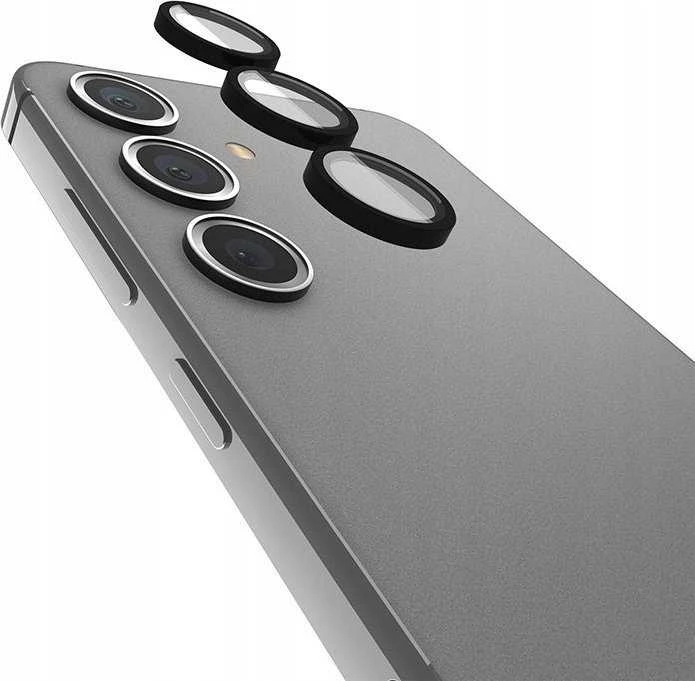 Case-Mate Aluminum Ring Lens Protector - Apsauginis stiklas skirtas the camera lens of the Samsung Galaxy S24+ (Juodas)