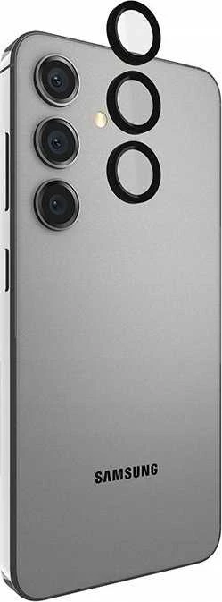 Case-Mate Aluminum Ring Lens Protector - Apsauginis stiklas skirtas the camera lens of the Samsung Galaxy S24 (Juodas)