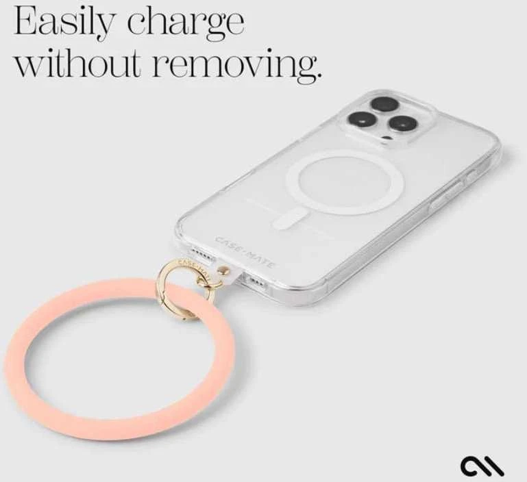 Dėklas Case-Mate Phone Bangle - Wrist virvelė telefonui Peach